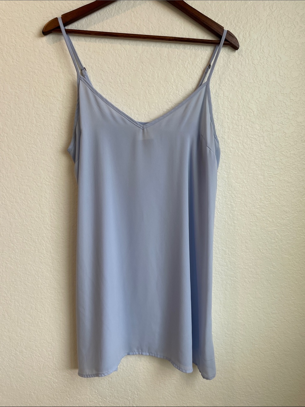 Light Blue Satin Slip Dress
